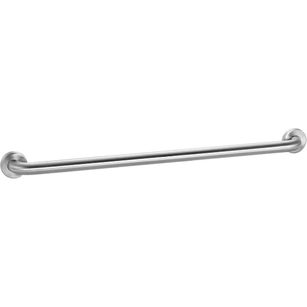 Global Industrial Straight Grab Bar, Satin Stainless Steel, 36W x 1-1/2 Dia. 641279 - main